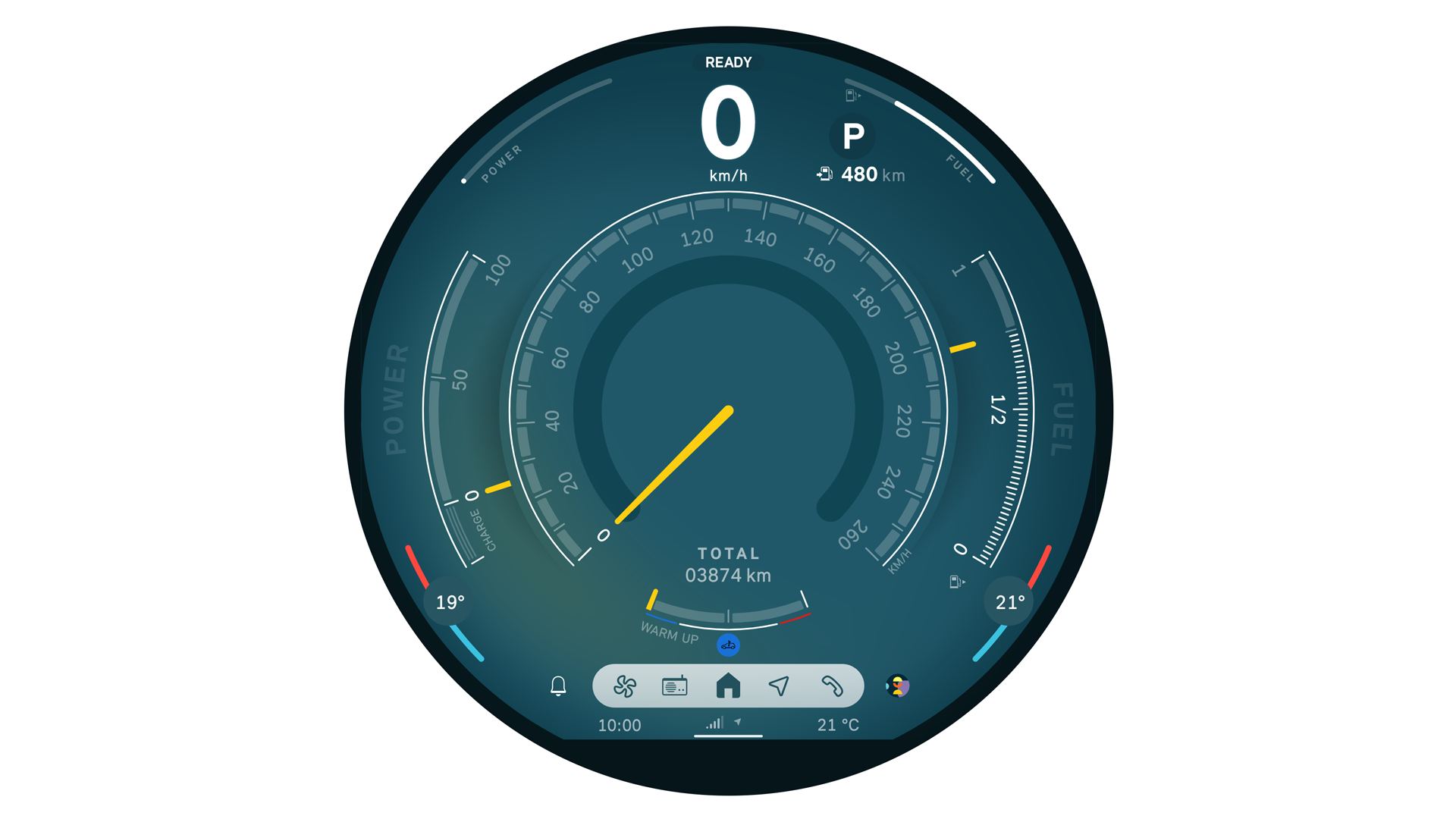 MINI Cooper 5 portas – interior – display OLED.